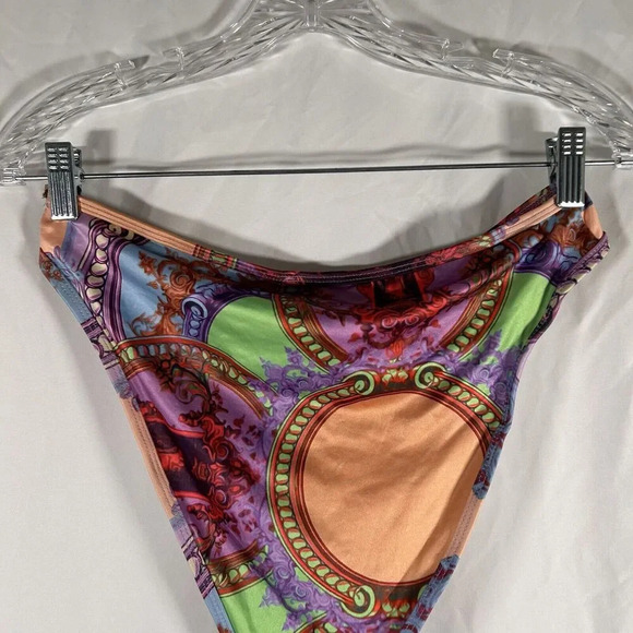 Pretty Little Thing Swim Bottom Women's 8 Multicolor Pull On New - Picture 6 of 7